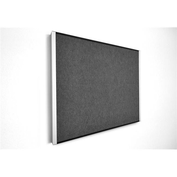 Iceberg Iceberg 34010 24 x 38 in. Beveled Edge Felt Bulletin Boards; Graphite 34010